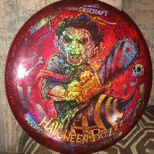 Discraft 2018 Halloween Buzzz Full Foil Sparkle Leatherface Limited Edition Glow